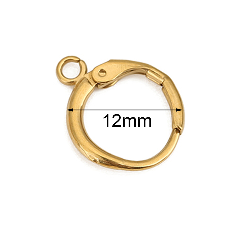 Jewelry Making Findings - 10 szt. 12mm Hipoalergiczne Haczyki do