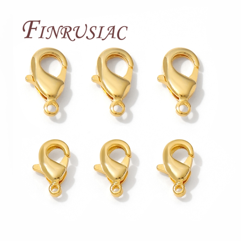 Jewelry Making Gold - 10mm 12mm 18K pozłacane zatrzaski homara