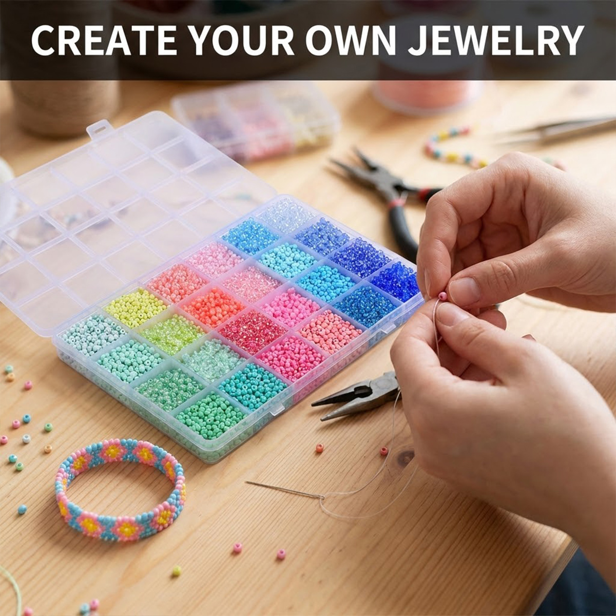 Zestaw 5200 sztuk szklanych ko – Jewelry Making Online recenzja i cena