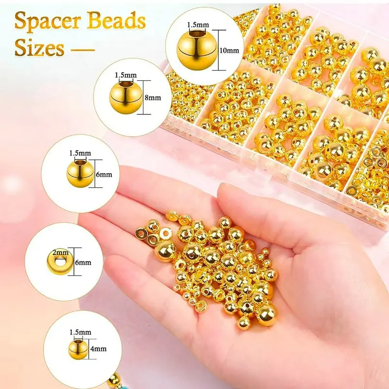 Zestaw 1000 szt. złotych koral – Jewelry Making Online recenzja i cena