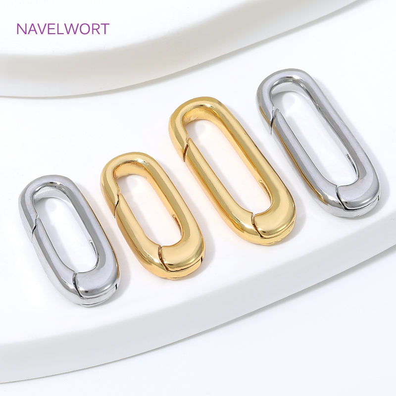 1/2/4 szt. Złote (18K) owalne  – Jewelry Making Gold recenzja i cena