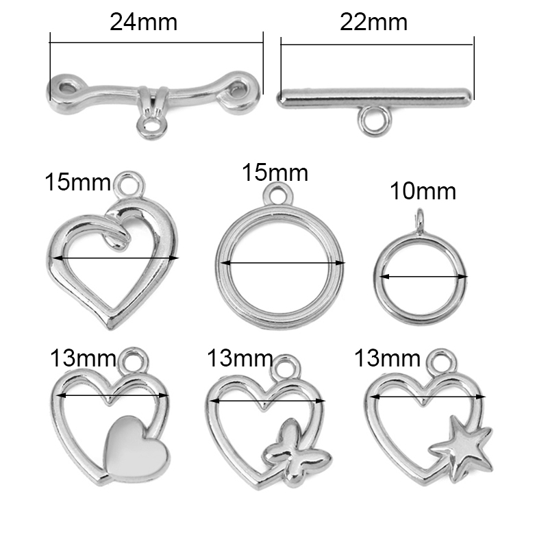 5 zestawów zapięć OT ze stali  – Jewelry Making Findings recenzja i cena